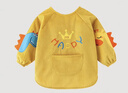 爱宝适儿童罩衣秋冬宝宝吃饭围兜反穿衣婴儿画画衣吃饭衣黄色恐龙 S415  实拍图