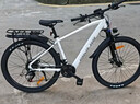 永久锂电池助力电动自行车禧玛诺变速超长续航山地车男女士双碟刹单车 F58-多彩白【10A线碟】26寸 实拍图