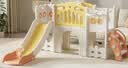 KIDDIPLAY儿童滑滑梯室内家用2至10岁宝宝滑梯秋千二合一攀爬架多功能乐园 橘小神童单滑梯+基础过道+平台 无规格 实拍图