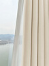 未来式窗帘遮光2025新款高级感法式奶油风轻奢客厅卧室隔音隔热遮光布 雪尼尔-奶油色（99%遮光）(当天发货) 定制/穿孔/韩褶/高温定型 联系客服 实拍图