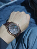 正品男士手表高档休闲石英表简约气质男表皮带高颜值罗马时尚腕表 咖啡色指挥官款 实拍图