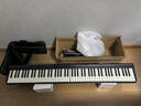 特伦斯电子琴88键折叠琴成人儿童初学电钢键盘教学乐器V10便携钢琴 典雅黑+原装琴包 实拍图