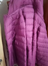 坦博尔轻薄羽绒服女短款宽松脱卸帽秋保暖女士外套TD236256 富贵紫 185  实拍图