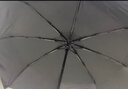 天堂 全自动阳伞三折 全自动折叠太阳伞遮阳伞黑胶防晒伞 黑色 实拍图