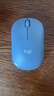 罗技（Logitech）M221 轻音鼠标 无线鼠标 办公鼠标 对称鼠标 带无线微型接收器 雾霭蓝 实拍图
