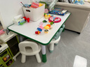 LINSY KIDS林氏宝宝游戏桌幼儿园儿童桌椅儿童学习桌家用可升降桌子LH090 【白色+绿色】1.0米桌子 实拍图