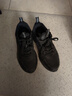 特步男子跑步鞋运动鞋轻便减震防泼水革面跑鞋黑色 实拍图