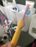 贝亲 (Pigeon) 牙刷 儿童牙刷 儿童训练牙刷 柔软刷毛  4阶段亲子护牙系列牙刷 粉橘 3岁以上 进口 26833 实拍图