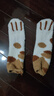 北极绒毛绒袜子女珊瑚绒秋冬加厚长筒袜保暖地板袜猫爪可爱居家 随机色 1双 均码 实拍图