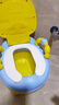 海豚星儿童马桶坐便器男小孩女宝宝婴幼儿专用训练厕所家用大便桶尿盆凳 推荐 普通款黄色PVC软垫 +刷子 实拍图