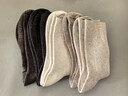 猫人女士袜子女秋冬季【纯棉双针】中筒袜女美拉德休闲百搭堆堆袜5双 实拍图