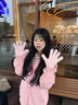 三丽鸥官方正品hellokitty手套冬季女保暖骑行毛绒可爱五指可触屏 正版授权-Hello Kitty【少女粉+豹纹/蝴蝶结】甜美百搭 三丽鸥-Hello Kitty-手套【均码】柔软亲肤-防风防寒 实拍图