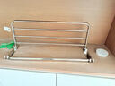 卡贝（cobbe）毛巾架304不锈钢免打孔浴室卫生间置物架浴巾架墙上厕所五金挂件 豪华浴巾架-60CM 实拍图