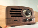 猫王收音机猫王音响 猫王小王子无线便携式蓝牙音箱复古迷你小音响家用原木质收音机情人节礼物 胡桃木 实拍图