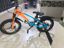 凤凰山地自行车男女变速山地车碟刹青少年儿童自行车学生单车 星际 橙蓝【变速+三刀轮】 20寸【适合125-160cm】 实拍图