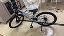 喜德盛（xds）青少年自行车小王子铝合金车架机械碟刹避震前叉7速变速 浅灰蓝/深灰 24寸轮径（身高135-150cm） 实拍图