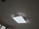 惠普精工吸顶灯led卧室现代简约餐厅中山灯具方40*40cm遥控三色 实拍图