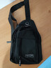 【京东物流】运动便携男女胸包单肩斜挎骑行健身训练瑜伽帆布包 黑色-双层 实拍图