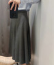 优衣库女装宽褶中裙/半身裙裙子25秋冬新款479916 08 深灰色 S /155/64A 实拍图