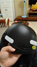 青霄 安全头盔 标准款 新国标 3C认证 抗冲击包裹式防护 电男动女四季车骑通用 黑色透明镜片 实拍图