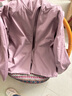 优衣库女装双面穿防风摇粒绒拉链连帽外套户外防水冬季新款479697 479697/11粉红色 XL 实拍图