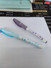 白雪（snowhite）【热门商品】直液式钢笔护手胶套免换墨囊速干小学生三年级EF小包尖 FP801 化学可擦蓝色墨水3支 实拍图