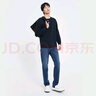 京东京造【四面高弹】牛仔裤男休闲裤子男直筒秋季莱卡衣服 中蓝34 实拍图