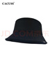 CACUSS渔夫帽男士四季遮阳防晒帽盆帽情侣户外遮脸防紫外线百搭帽子黑色 实拍图