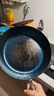 臻三环章丘手工铁锅平底煎锅烤肉煎锅无涂层不易粘锅小平底锅辅食厨具 烤蓝木把 28cm 实拍图
