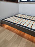 浪翔无床头床榻榻米钢木排骨架床架家用定制实木双人床奶油风主卧大床 钢木排骨架床【带灯带】 1.5*2米 实拍图