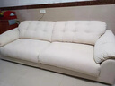 全友家居现代简约云浪沙发客厅可拆洗布艺沙发小户型2025新款直排沙发 【常规款 | 10防猫爪绒】奶酪白 | 3m 母婴可接触面料+全拆洗+白鹅毛+加大坐深 实拍图