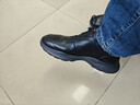 百丽轻便厚底休闲鞋男商场同款牛皮商务运动鞋8GZ01BM4 黑色2 43 实拍图
