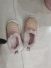 巴布豆宝宝学步鞋秋冬加绒毛毛虫童鞋婴儿机能鞋二棉童鞋 贝壳粉 27码 实拍图