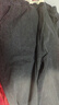 京峋牛仔裤男士秋冬季美式潮牌加绒直筒裤男生复古宽松阔腿休闲长裤子 A62黑灰色【常规款】 5XL 实拍图