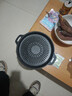 麦饭石烤肉盘家用不粘锅铁板烧韩式烤肉锅电磁炉卡式炉户外烤盘 太阳花烤盘 28cm 实拍图
