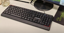 联想生态品牌异能者 有线键盘鼠标套装 键鼠套装鼠标垫 全尺寸防泼溅 商务办公台式/小新适用 黑KM301 实拍图