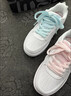 李宁奶酪丨板鞋女鞋秋冬季低帮舒适柔软小白鞋经典百搭休闲鞋运动鞋 【玛丽猫联名】白/粉/蓝(382)-7 37 实拍图
