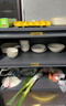 帅仕（shuaishi）厨房用具置物架落地多层餐边柜收纳碗柜家用橱柜微波炉烤箱储物柜 【升级特厚】灰5层80长42深 实拍图