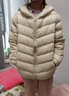 鸭鸭（YAYA）儿童轻薄羽绒服短款小童中大童连帽男女童2023秋冬洋气童装外套 米白色 140 实拍图