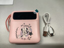 迪士尼（DISNEY）【3C认证|热销爆款】自带线充电宝10000毫安大容量可上飞机小巧便携移动电源快速充DX299粉色米妮 实拍图