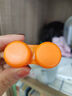 moody隐形眼镜近视美瞳护理自动清洗器 拼图款 活力橙 实拍图
