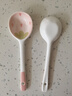 草莓陶瓷碗勺家用高颜值米饭碗少女心甜品碗釉下彩餐具套装 【2个装】草莓陶瓷长柄勺 实拍图