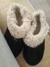 2025新款棉拖鞋女毛绒女士单鞋外穿雪地靴家居棉鞋防滑棉拖毛毛拖 8809雪地靴-黑色 38 -39适合37-38 实拍图