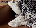 FILA 斐乐山丘鞋COLLINA女鞋复古运动鞋春新款户外休闲老爹鞋 棉花糖/朴色-MA 37.5 实拍图
