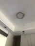 莱盏豪灯铝材过道走廊灯简约卧室吸顶灯网红新款衣帽间LED玄关入户阳台灯 金色五边形23CM 24W LED白光 实拍图