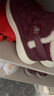 足力健中老年人女棉鞋妈妈棉鞋25932051J 酒红-女款    41    实拍图