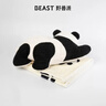 野兽派（THE BEAST）熊猫嘭嘭二合一法兰绒暖香毯/抱枕汽车头枕腰靠车载靠枕 实拍图
