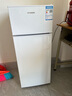 HYUNDAI（韩国现代）小冰箱迷你小型家用冷藏冷冻宿舍出租房办公室双开门二门电冰箱节能省电 100L白【一级能效+租房必备】 实拍图