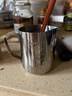 CLITON 咖啡拉花杯尖嘴拉花缸加厚304不锈钢打奶泡杯 带刻度350ML拉花杯 实拍图