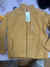 优衣库童装男童女童摇粒绒拉链茄克长袖外套夹克秋冬新款478141 46 鹅黄色 160 实拍图